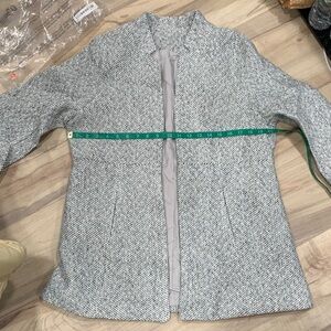Women's Gray Herringbone Jacket